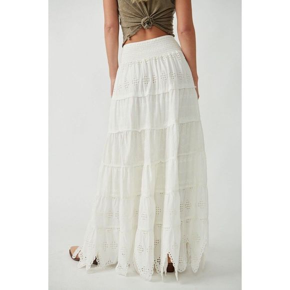 Free People White Maxi Skirt - Picture 9 of 14